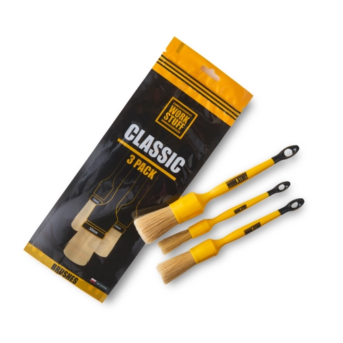 WORK STUFF DETAILING BRUSH CLASSIC 3-PACK zestaw pędzelków detailingowych